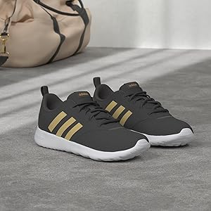 Amazon.com | adidas QT Racer 2.0 Shoes Women's, Black, Size